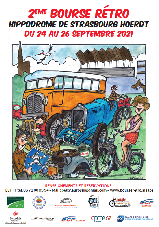 Bourse retro Hyppodrome de Hoerth le 24&26 septembre 2021